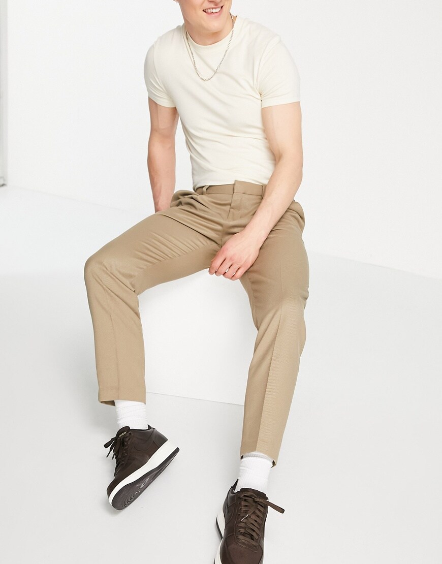 Topman beige trousers | Style Feed
