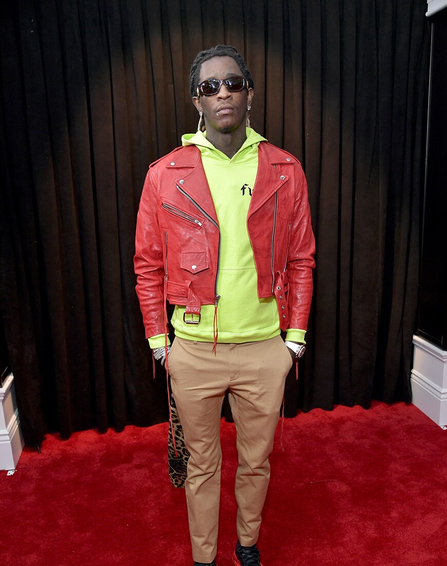 young thug red jacket