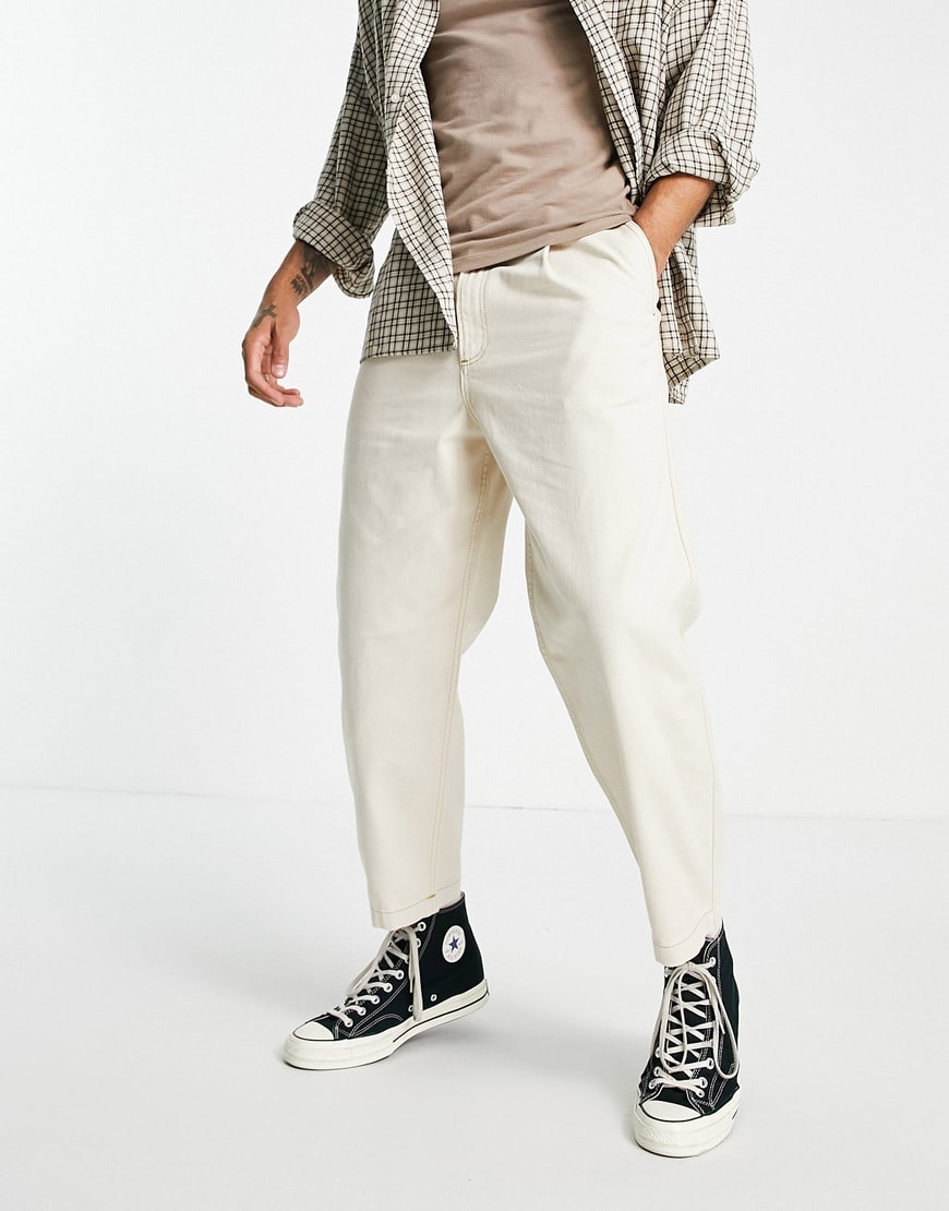 Topman tapered jeans in white | ASOS Style Feed