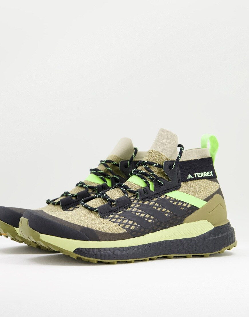 adidas terrex free hiker trainers in khaki