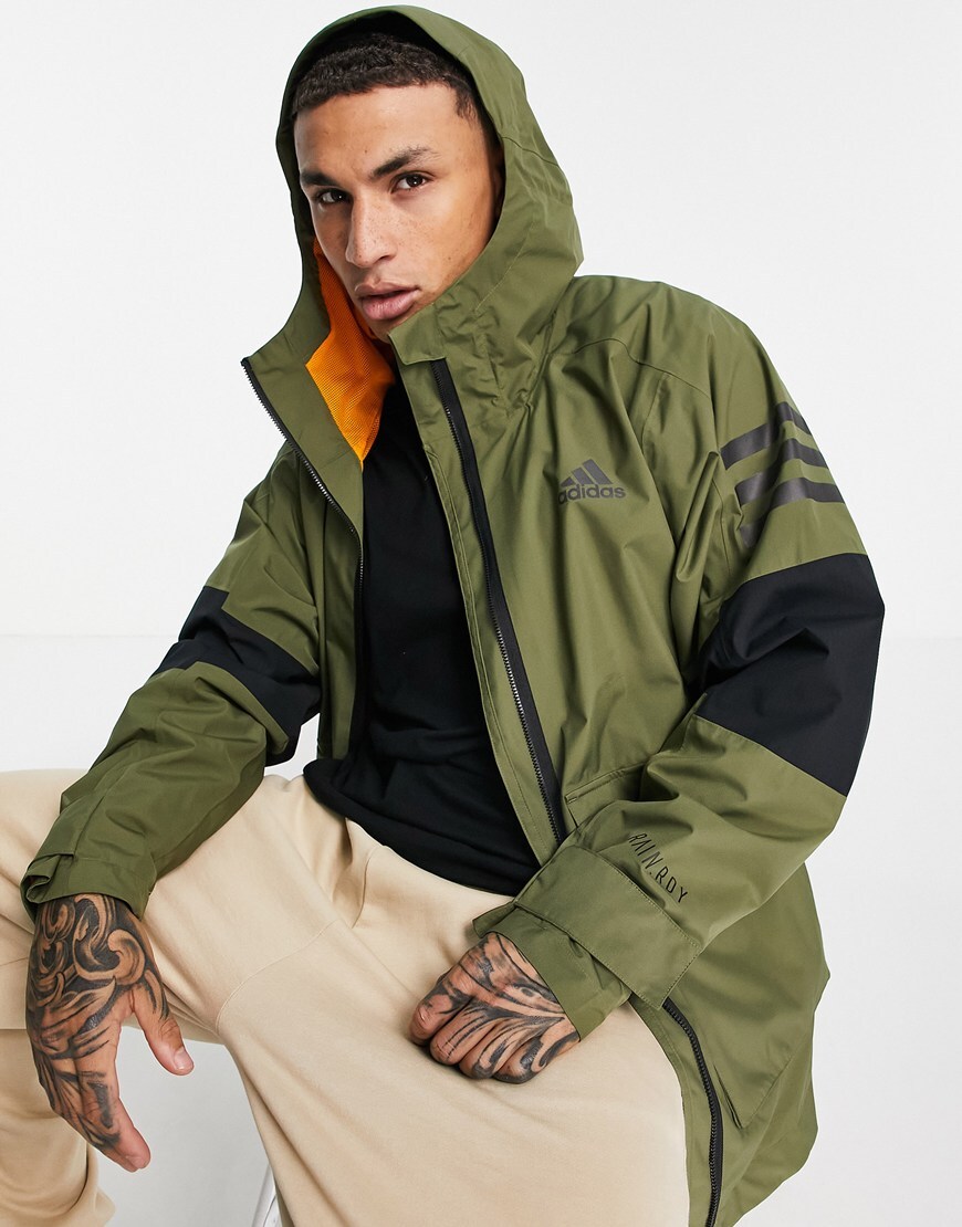 adidas Outdoor Primegreen Rain Ready jacket | ASOS Style Feed