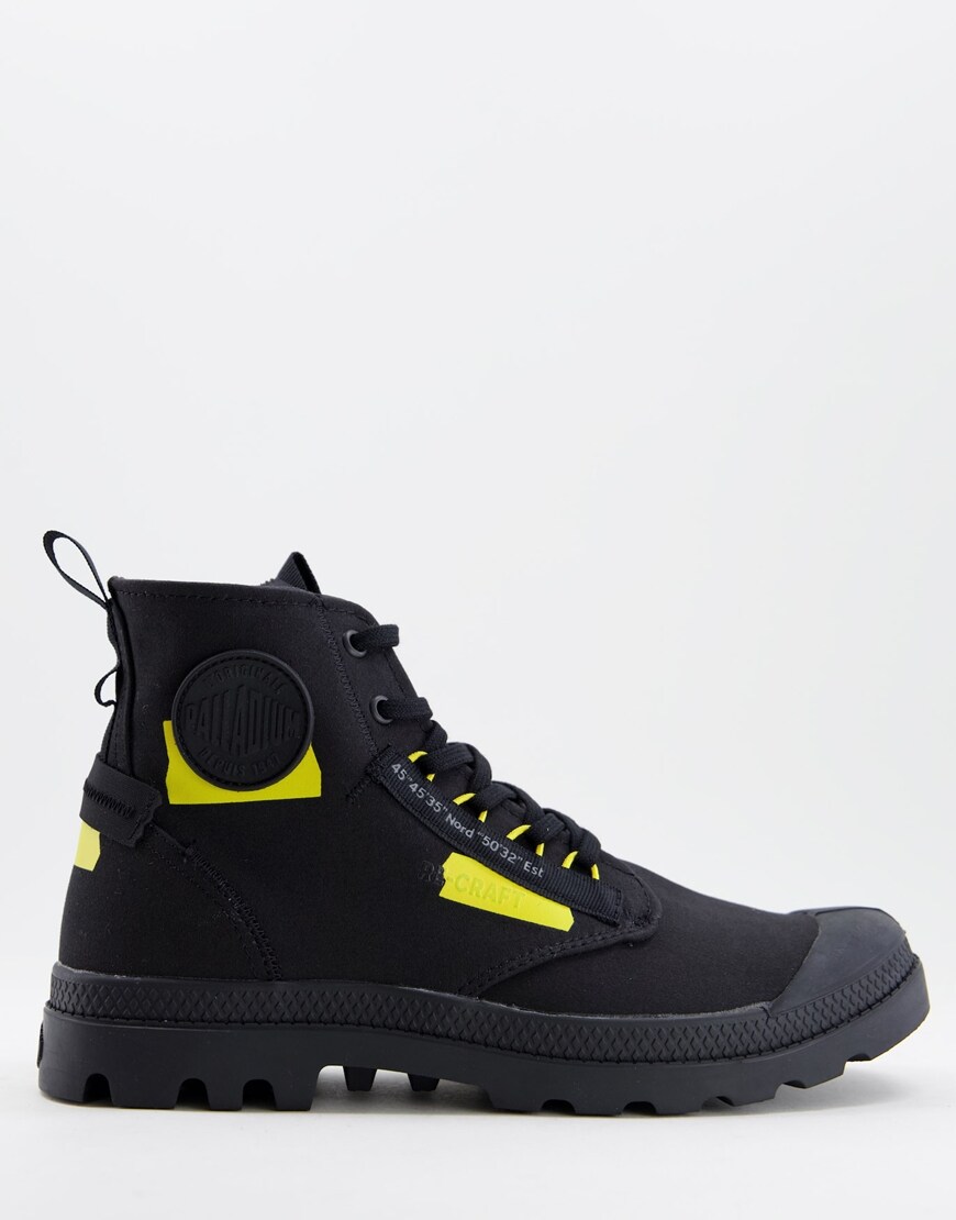 Palladium pampa hi recraft boots in black | ASOS Style Feed