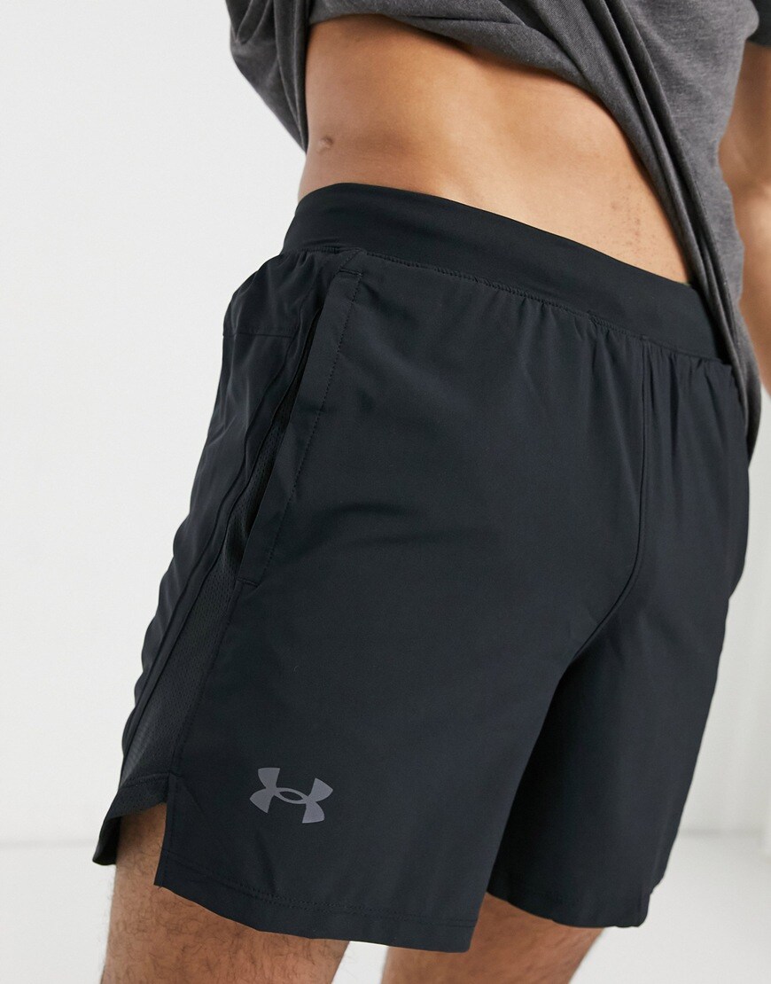 Under Armour Running Launch 5 shorts in black | ASOS Style Feed