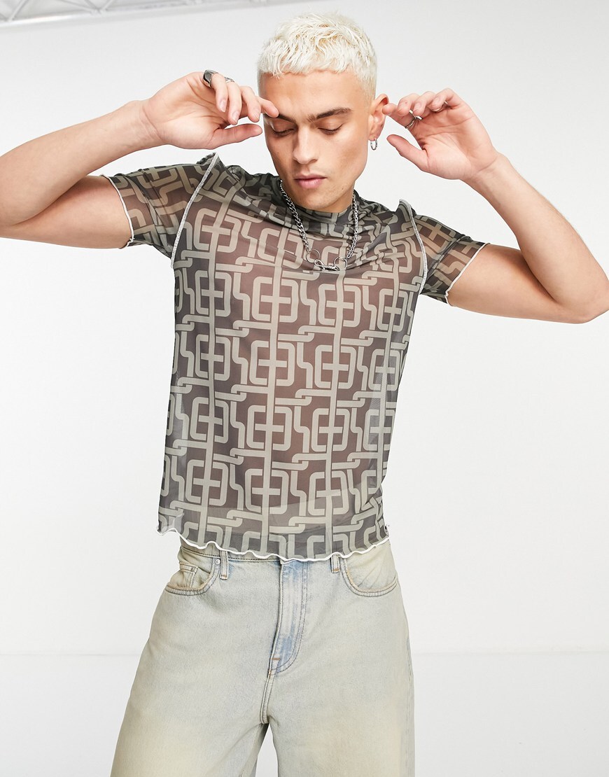 ASOS DESIGN mesh T-shirt | ASOS Style Feed