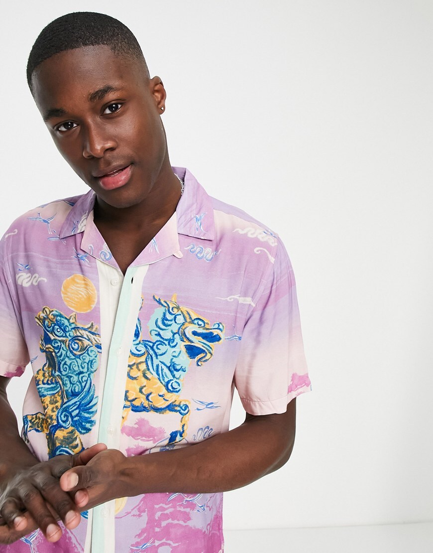 Topman dragon print shirt | ASOS Style Feed