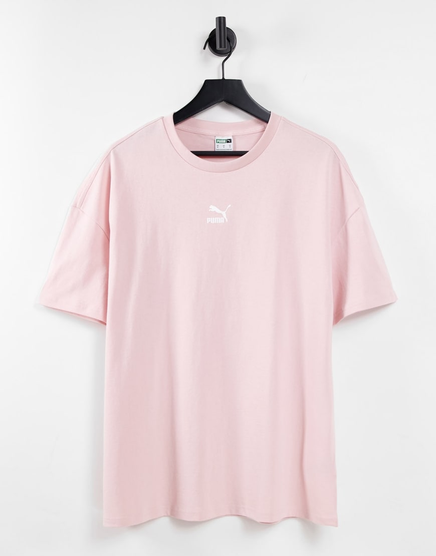 Puma classics oversized t-shirt in pastel pink | ASOS Style Feed