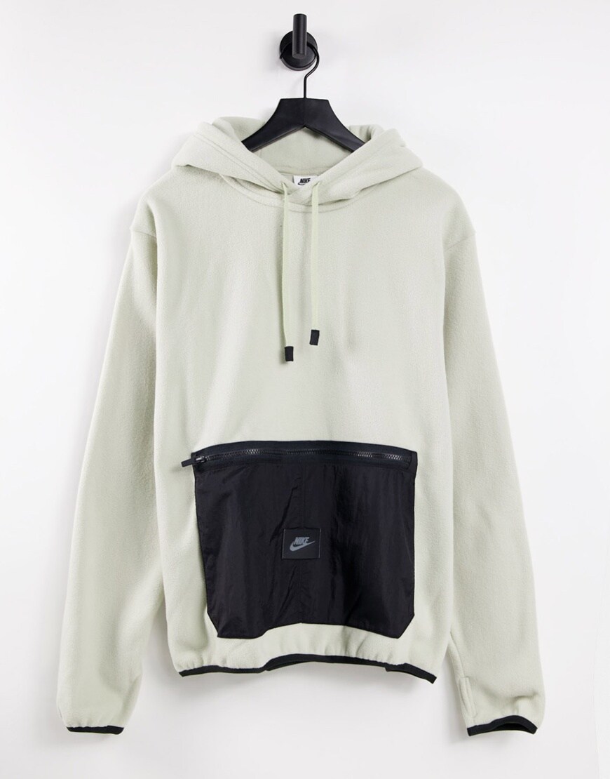 Nike Sport Utility hoodie with woven pocket in stone | ASOS Style Feed