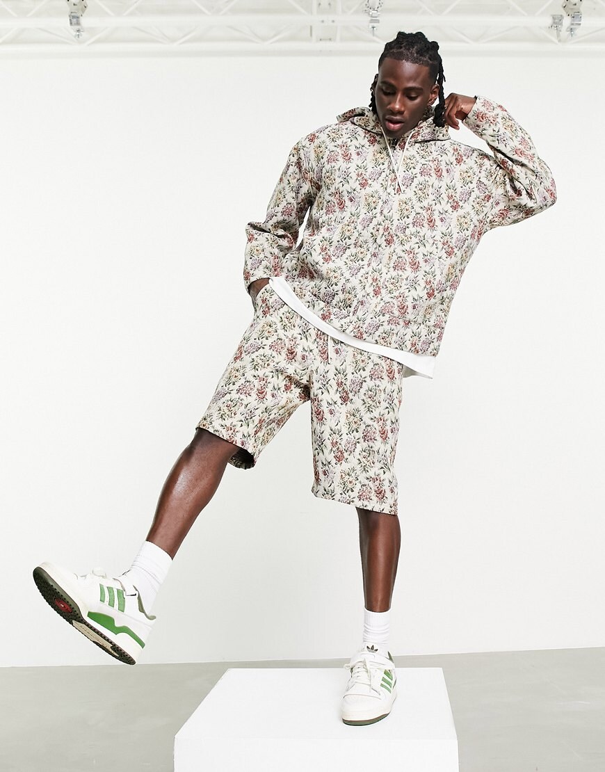 Man in a floral co-ord.