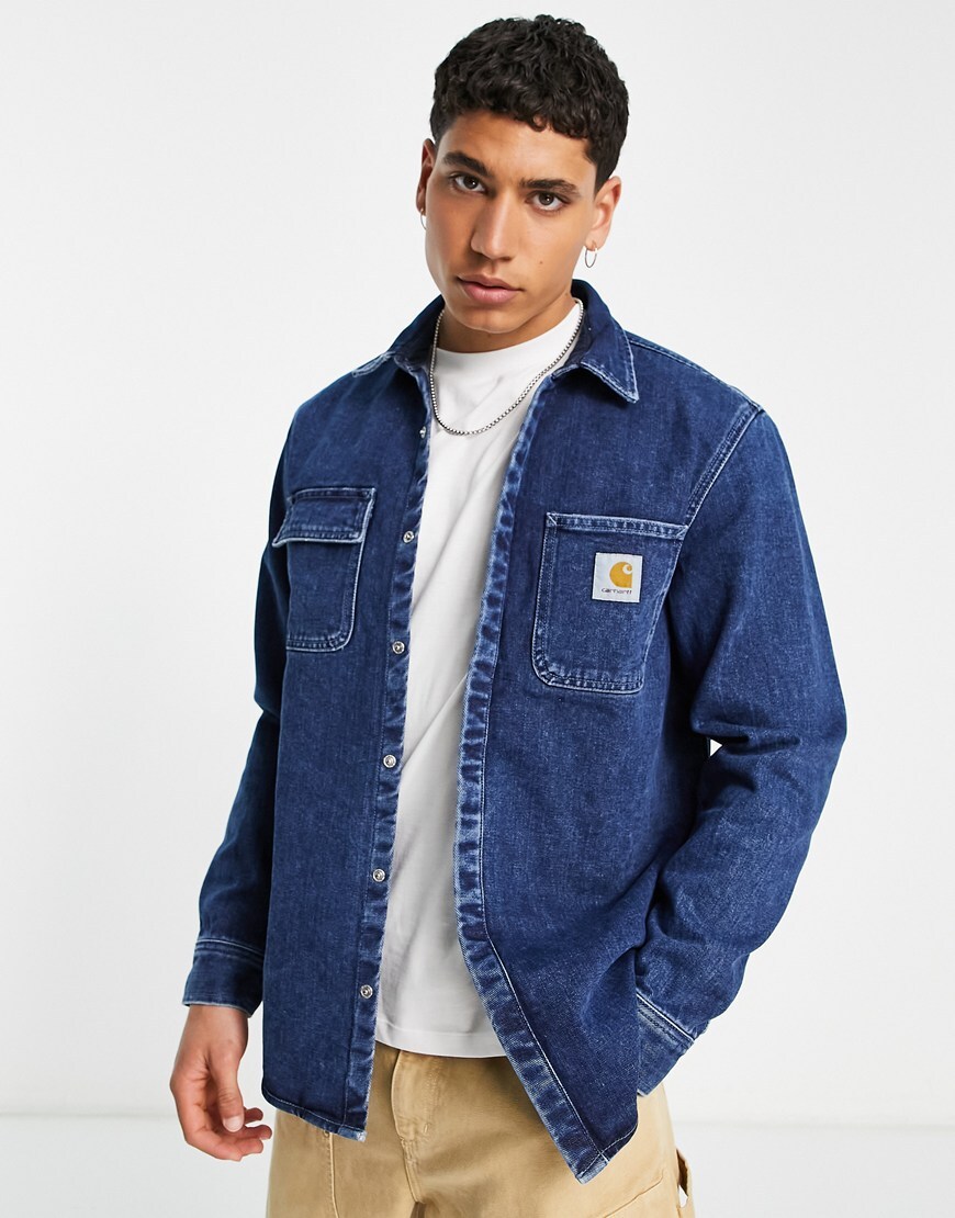 Carhartt WIP salinac denim overshirt | ASOS Style Feed