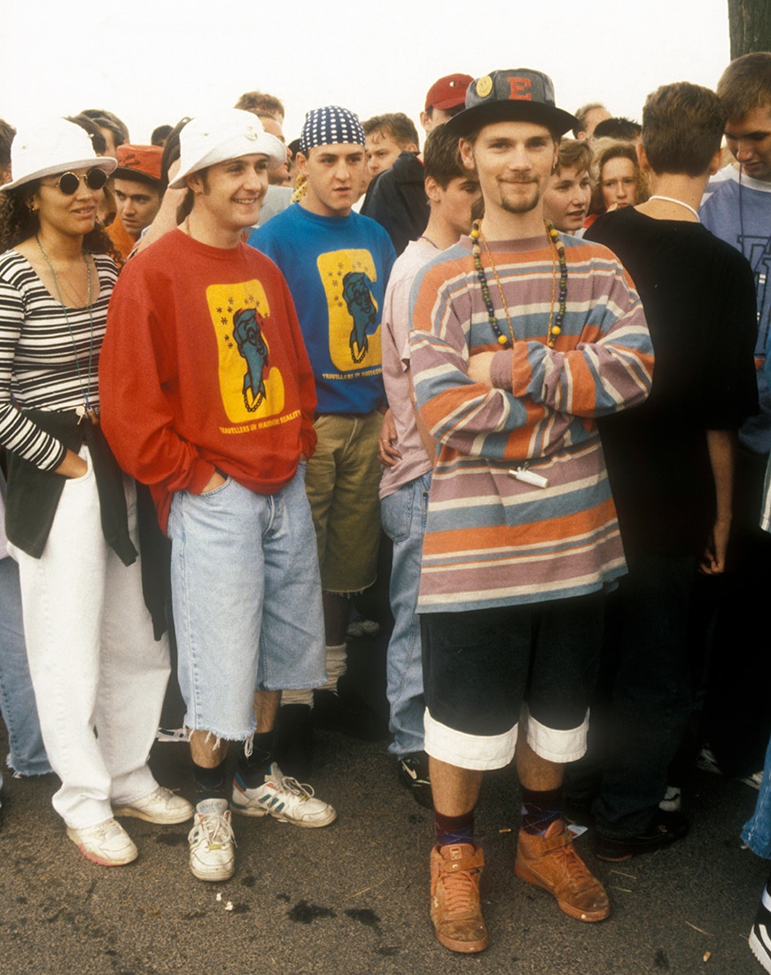 Group of ravers in baggy clothing | ASOS Style Feed