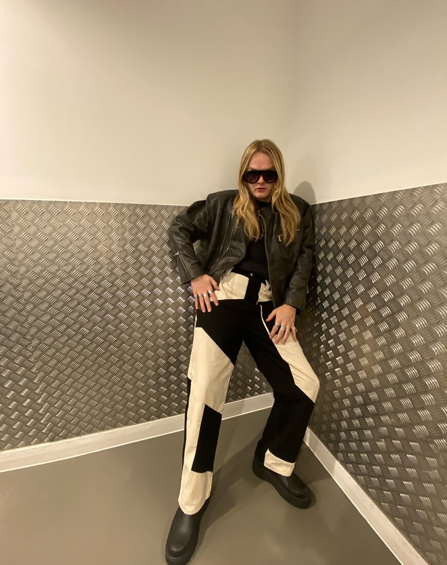 ASOSers do Pride | ASOS DESIGN Real leather biker jacket