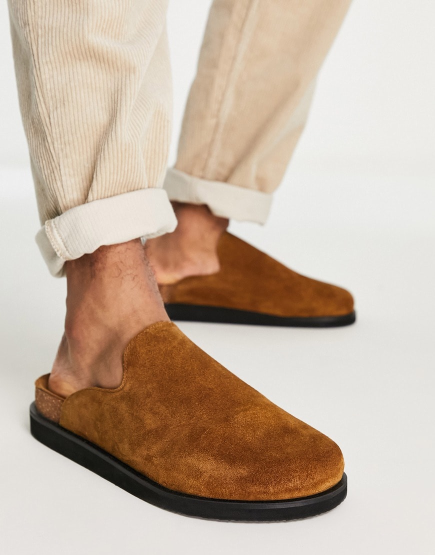 Thomas Crick leather monk shoes in brown | ASOS