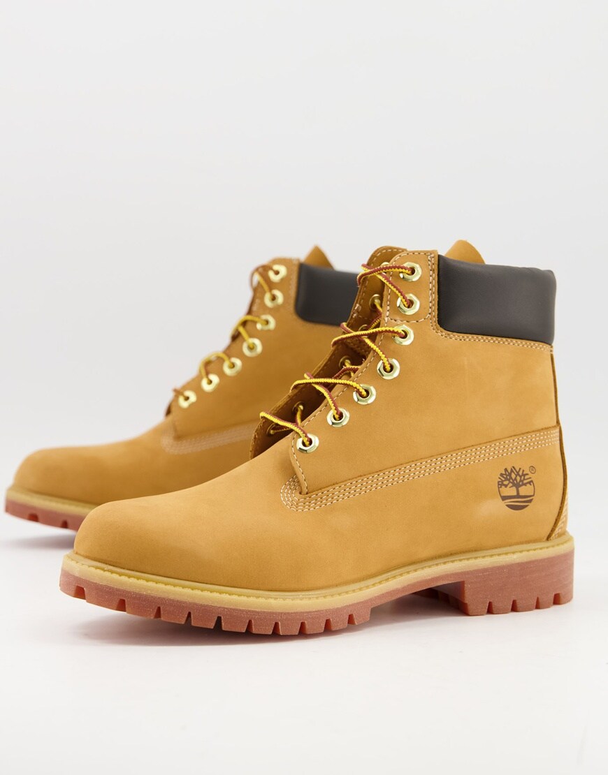 Timberland 6 Inch Premium boots in wheat tan