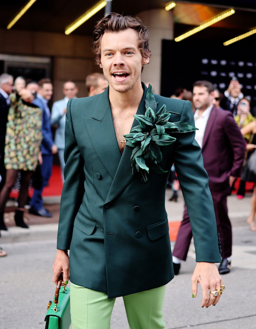 Harry Styles Wore an NSFW Banana Necklace to the Grammys | POPSUGAR Fashion