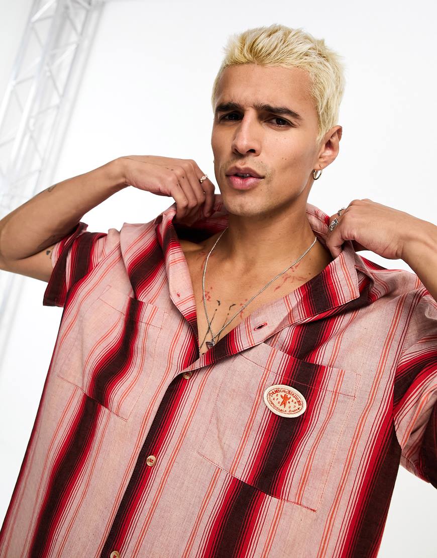 Damson & Madder striped linen shirt