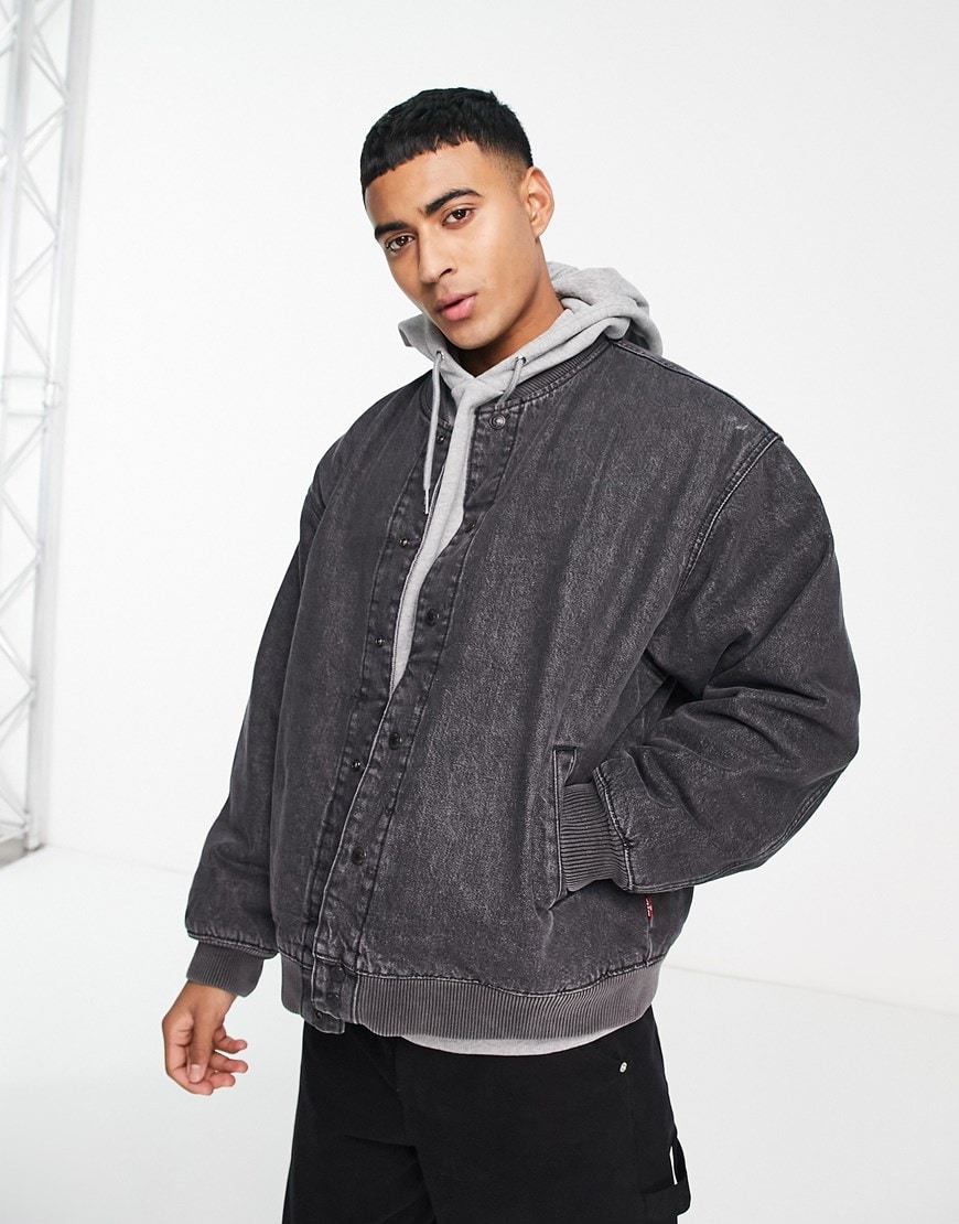 Levi's denim wash varsity jacket