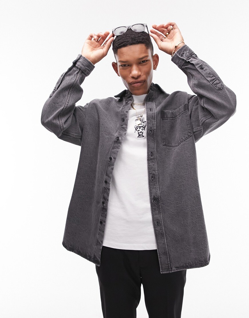 Topman denim shirt