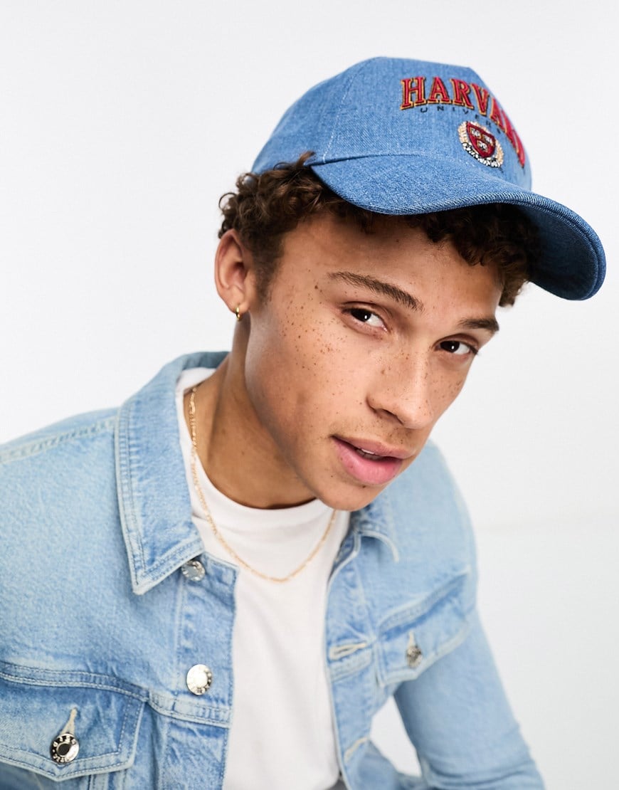 Boardmans Harvard University cap in denim