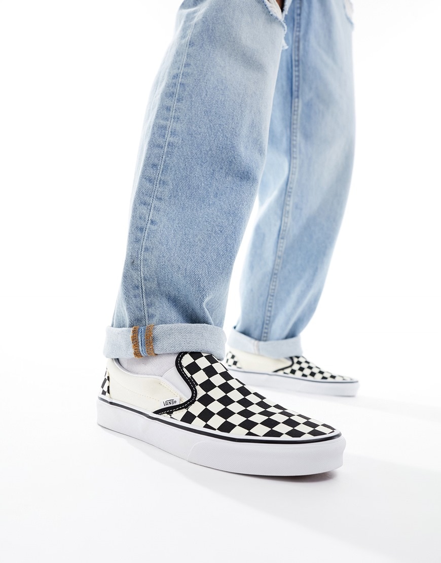 Vans checkerboard slip-on trainers | ASOS Style Feed