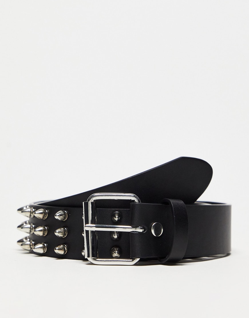 Black Studded Belt | ASOS Style Feed
