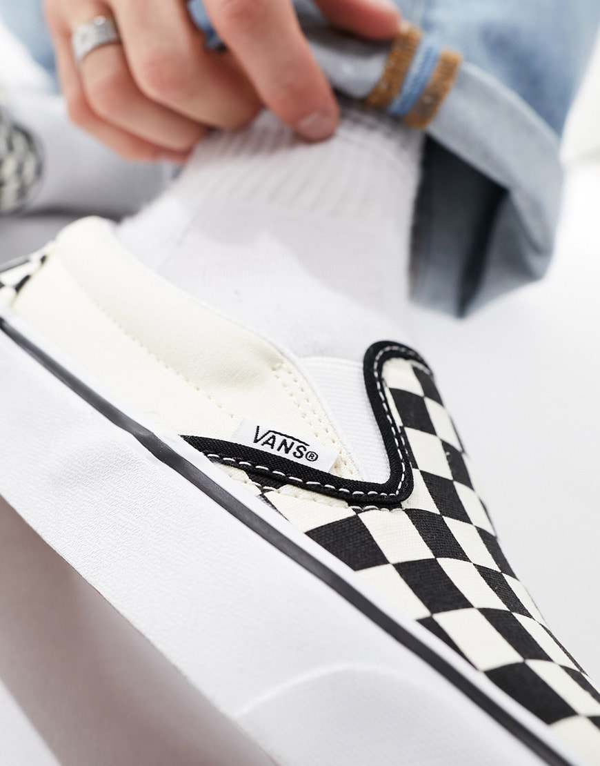 Black and White Checkerboard Vans | ASOS Style Feed