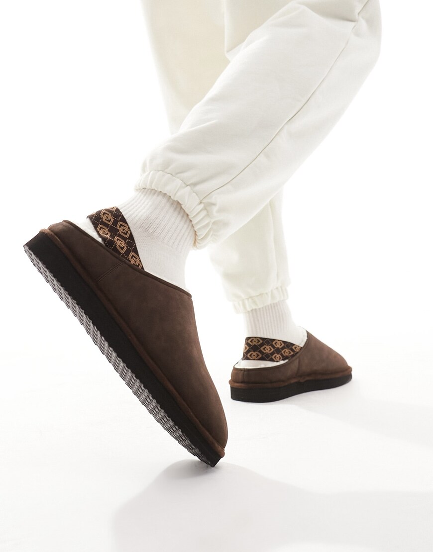 Brown slippers