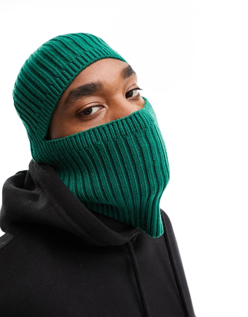 ASOS DESIGN balaclava in green