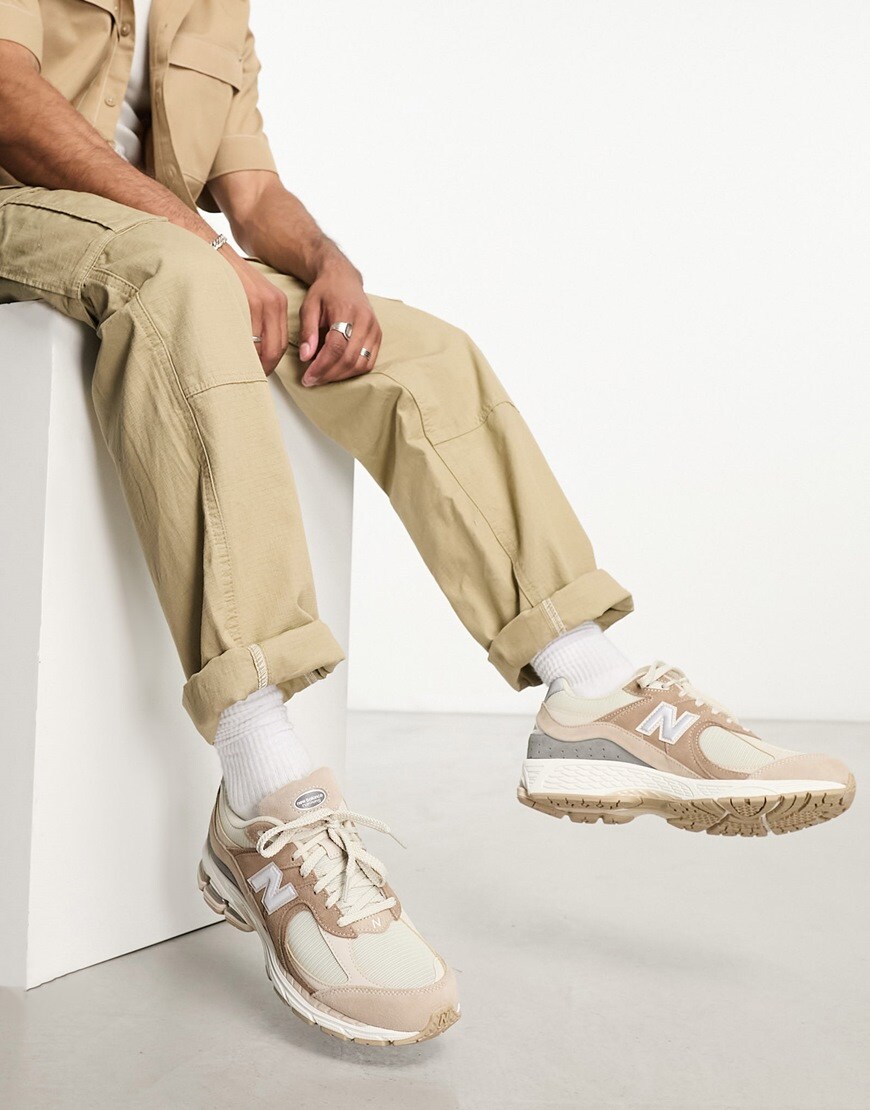 New Balance 2002 sneakers in tan & gray