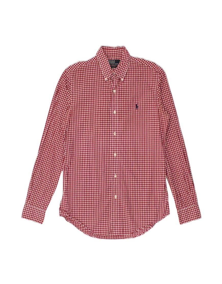 Vintage Polo Ralph Lauren Custom Fit Shirt Small in Red Gingham | ASOS Style Feed