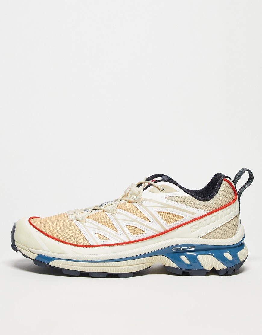 Salomon XT-6 Expanse trainers in almond cream and aegean blue