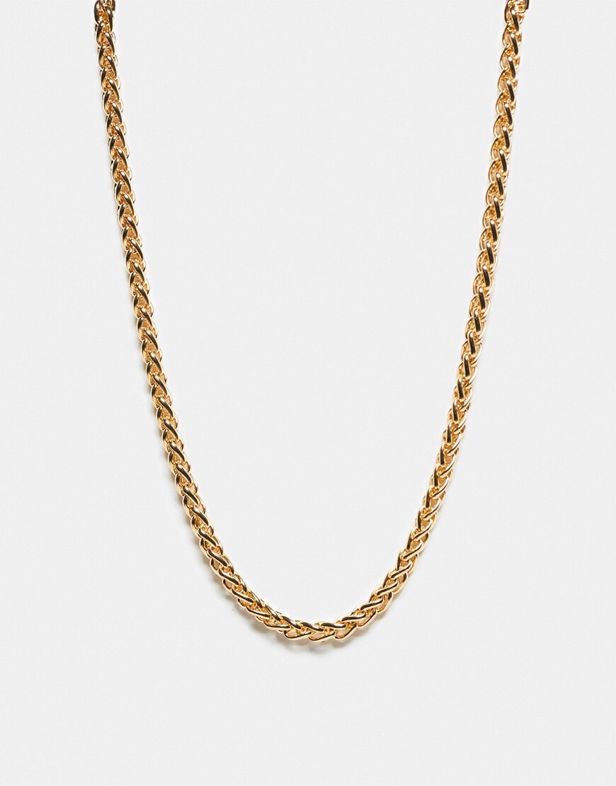 Reclaimed Vintage unisex chain necklace in gold