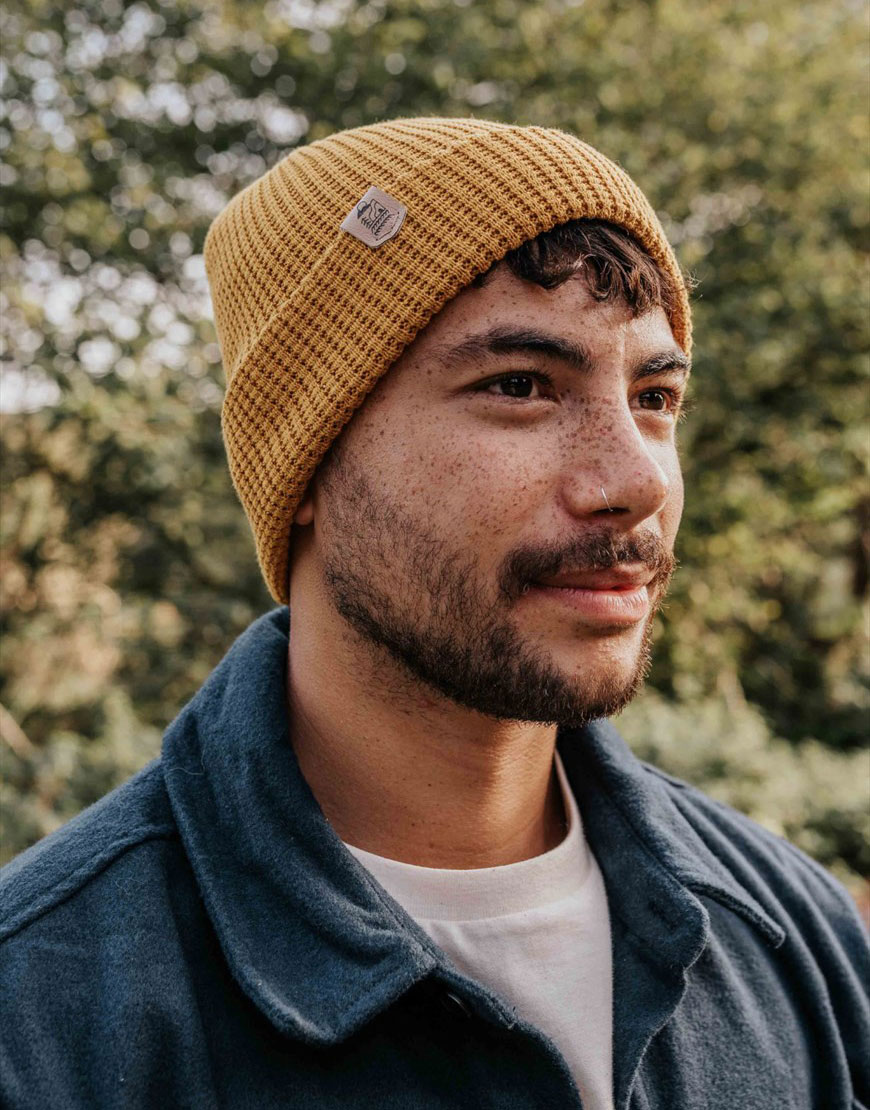 Man wearing waffle-knit hat | ASOS Style Feed