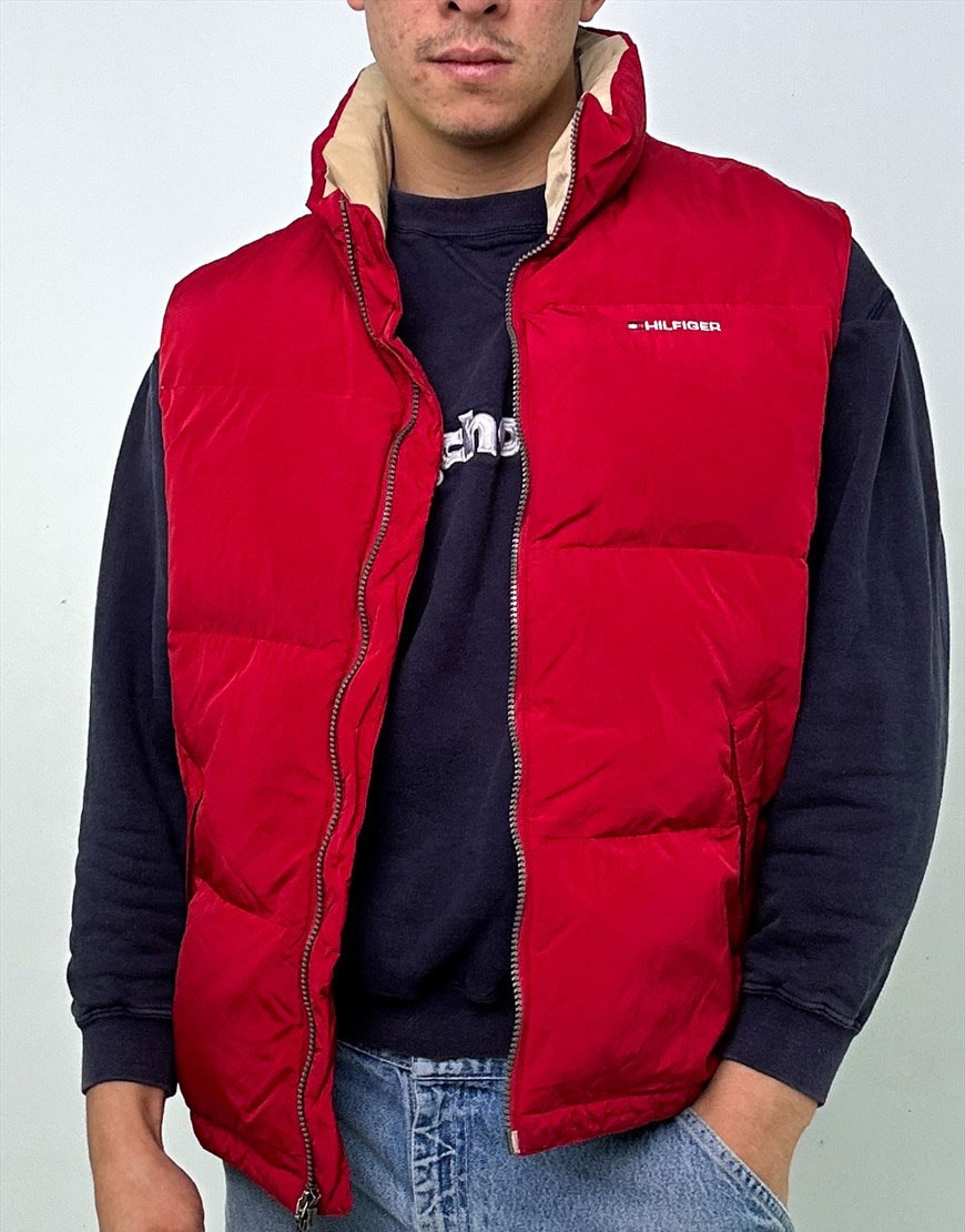 Red Tommy Hilfiger gilet | ASOS Style Feed
