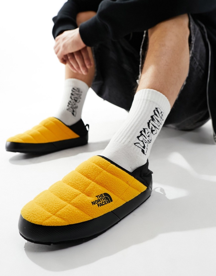 The North Face Thermoball Denali fleece traction mules | ASOS Style Feed