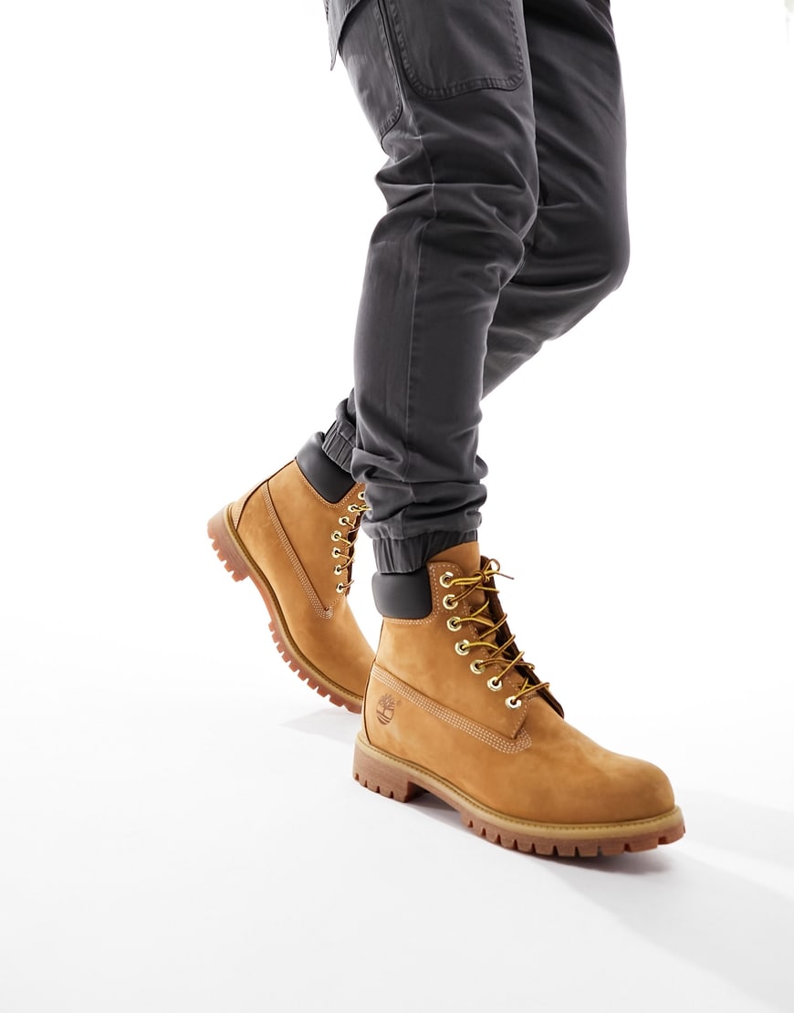 Timberland 6 Inch Premium boots in wheat tan