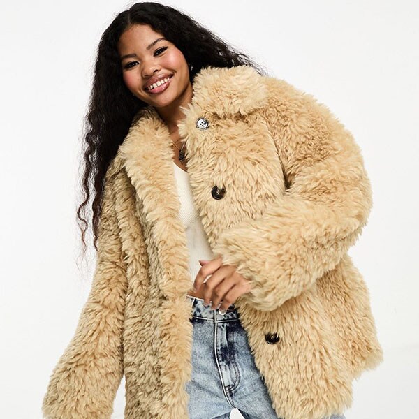 Fur coat womens forever on sale 21