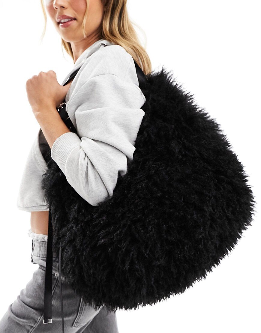 Faux-fur bag
