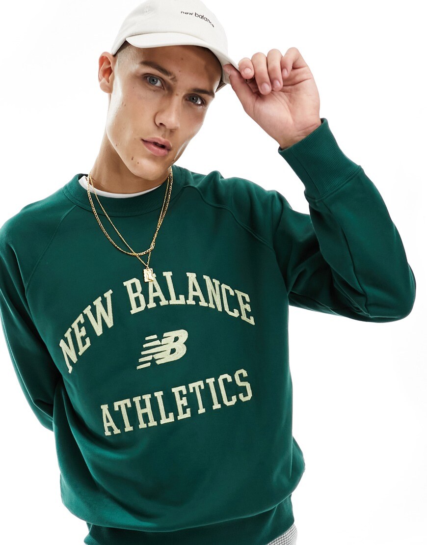 Green new balance athletic jumper