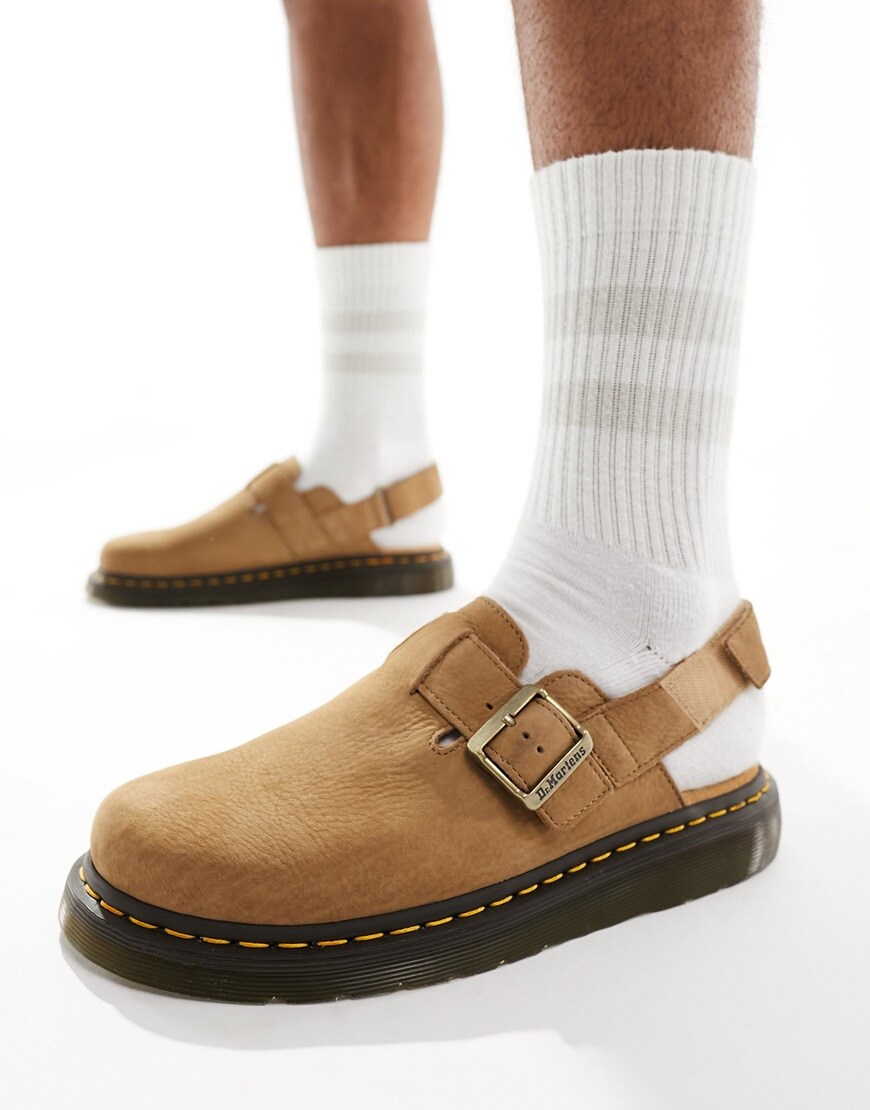 Brown mule sandals