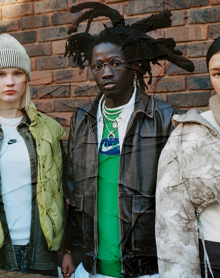 Ahmad wears the Nike Zoom Vomero 5 SE trainers in off-white and Nike chest logo sweatshirt in green | ASOS Style Feed