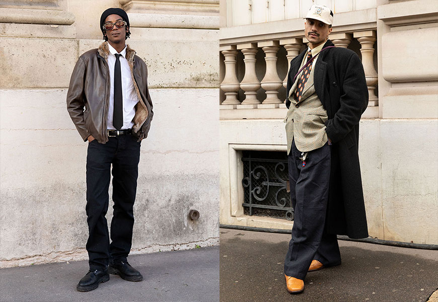 Two Men In Shirts and Ties at Paris Fashion Week | ASOS Style Feed