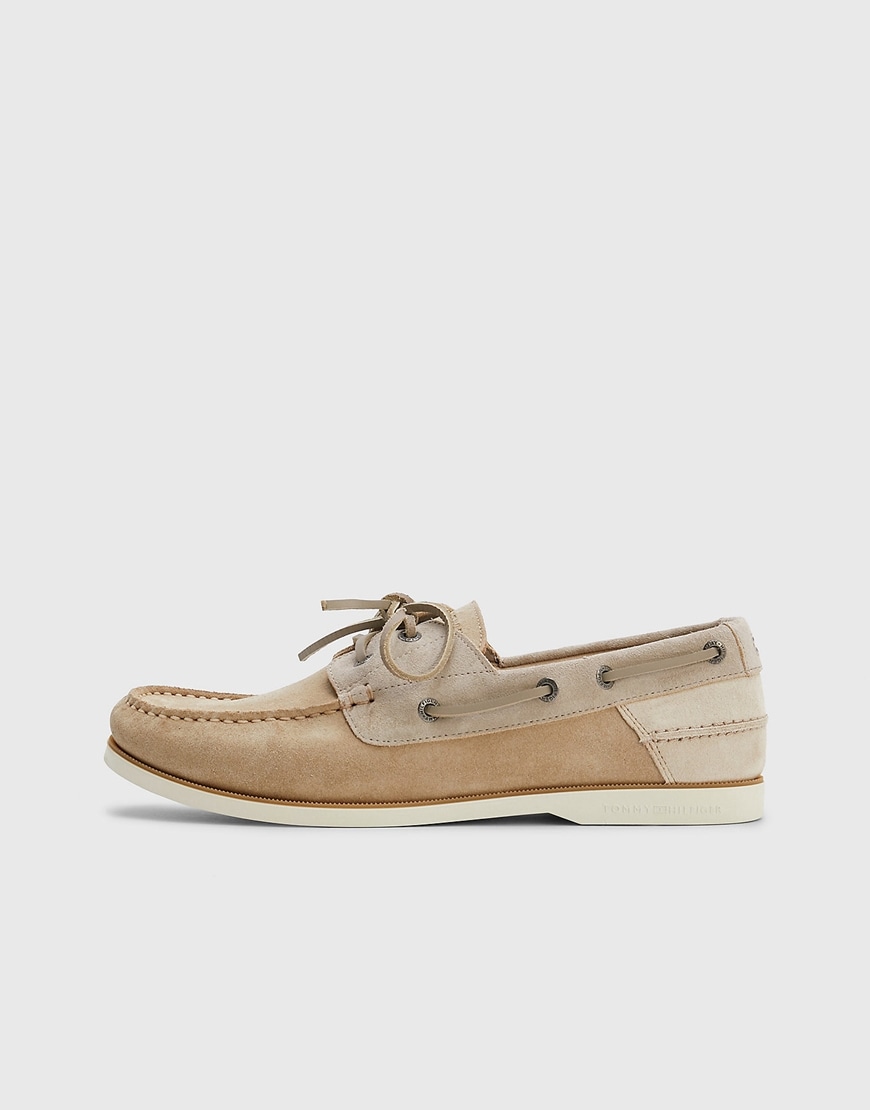 Tommy Hilfiger boat shoes in beige | ASOS Style Feed