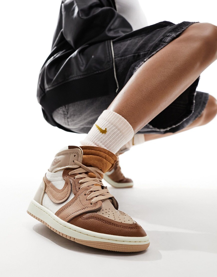 Air Jordan 1 Method of Make sneakers in brown mix