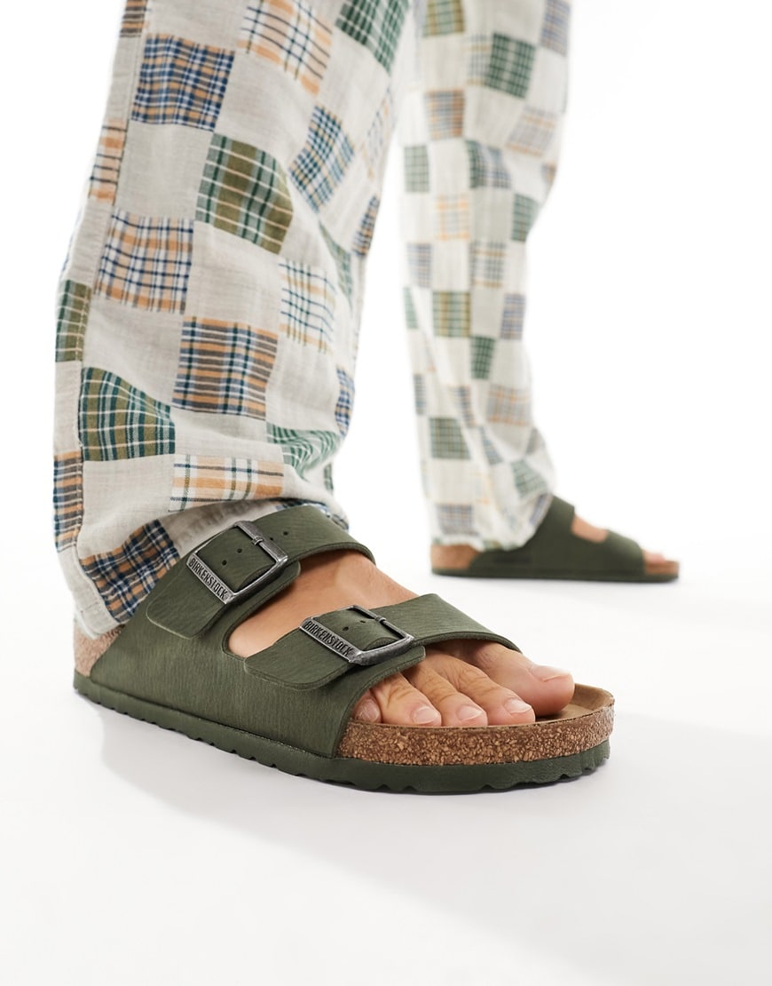 Birkenstock Arizona sandals in sage green suede | ASOS Style Feed