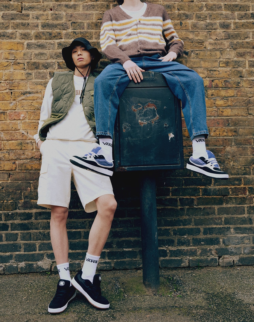 Two models wearing Vans Speed trainers | ASOS Style Feed