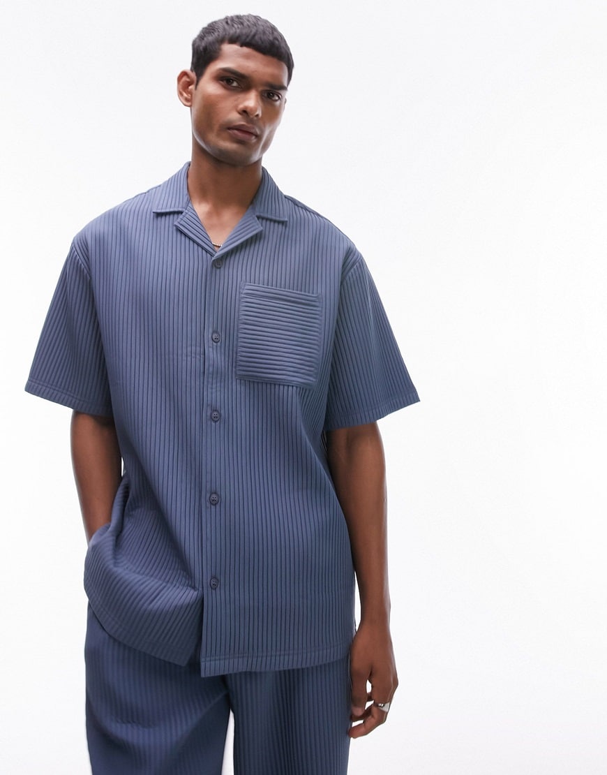 Topman plisse shirt | ASOS Style Feed