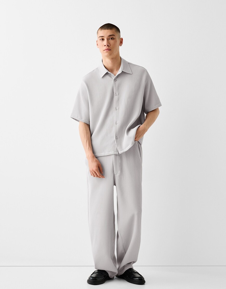 Bershka plisse co-ord | ASOS Style Feed