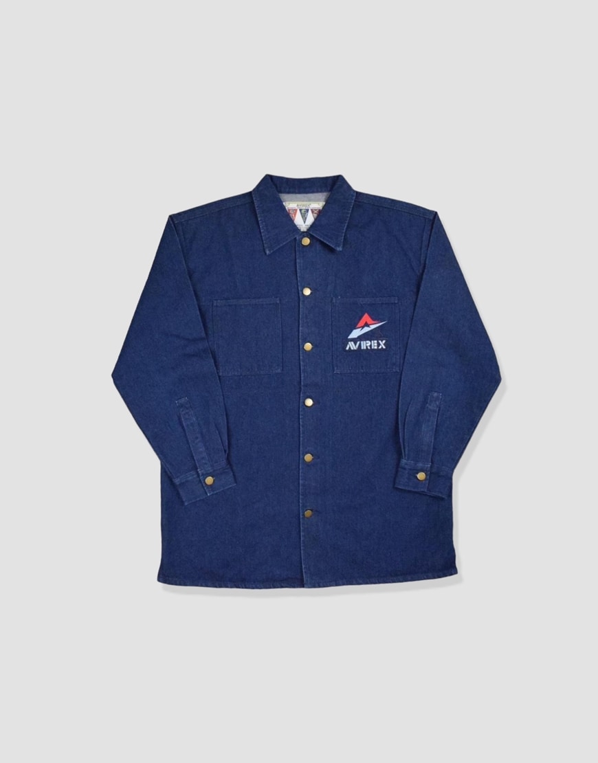 Avirex denim jacket in blue | ASOS Style Feed