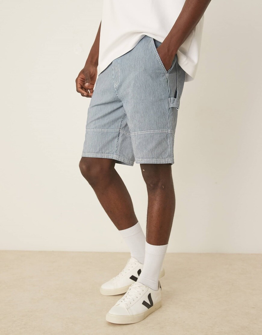 Barbour striped shorts in blue