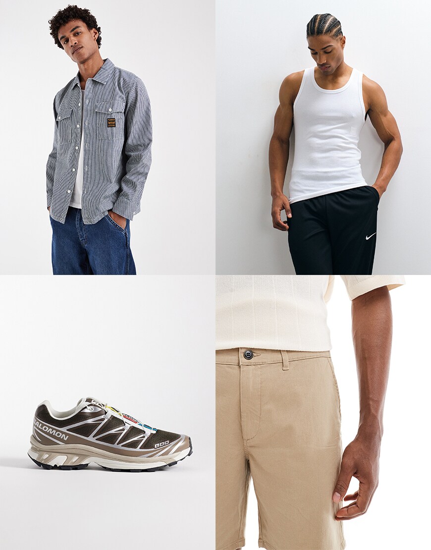 Collage of men wearing ASOS clothing | ASOS Style Feed